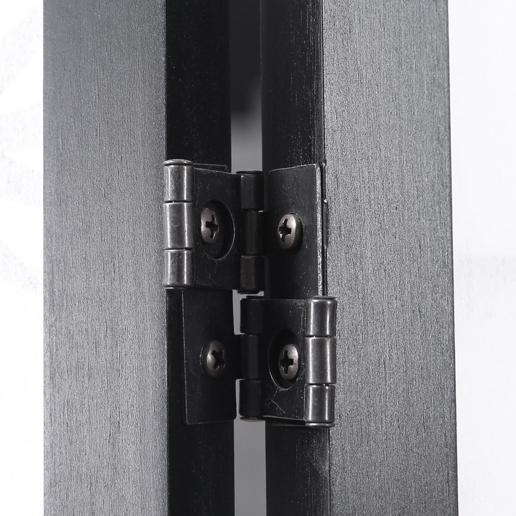 Levede 3 Panel Room Divider made of pine wood with non-woven fabric, showcasing its elegant design and functionality.