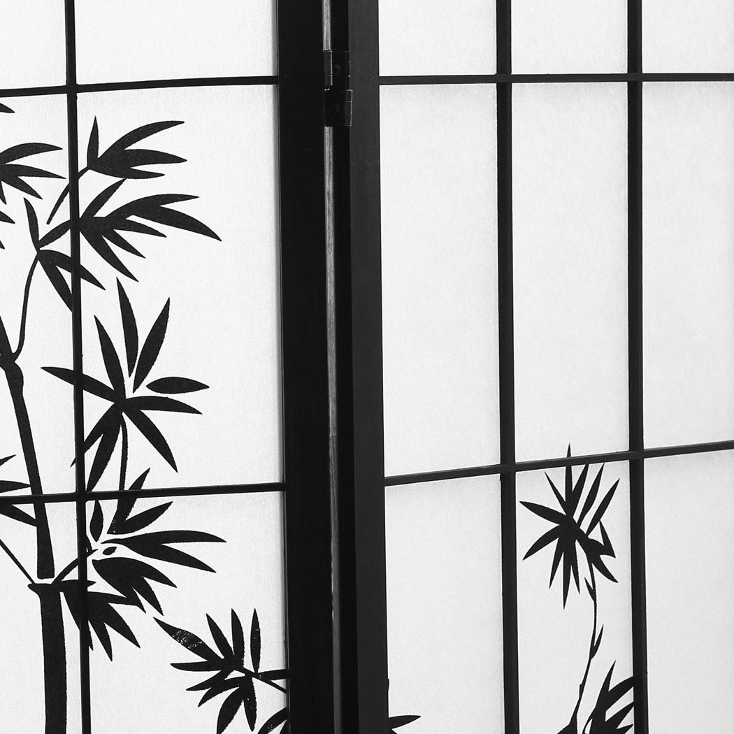 Levede 4 Panel Room Divider featuring a wooden frame and non-woven fabric, ideal for creating privacy in various settings.