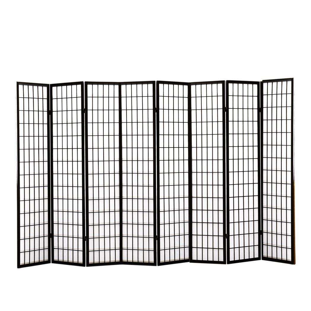 Levede 8 Panel Free Standing Foldable Room Divider Privacy Screen in a stylish setting, showcasing its elegant design and functionality.