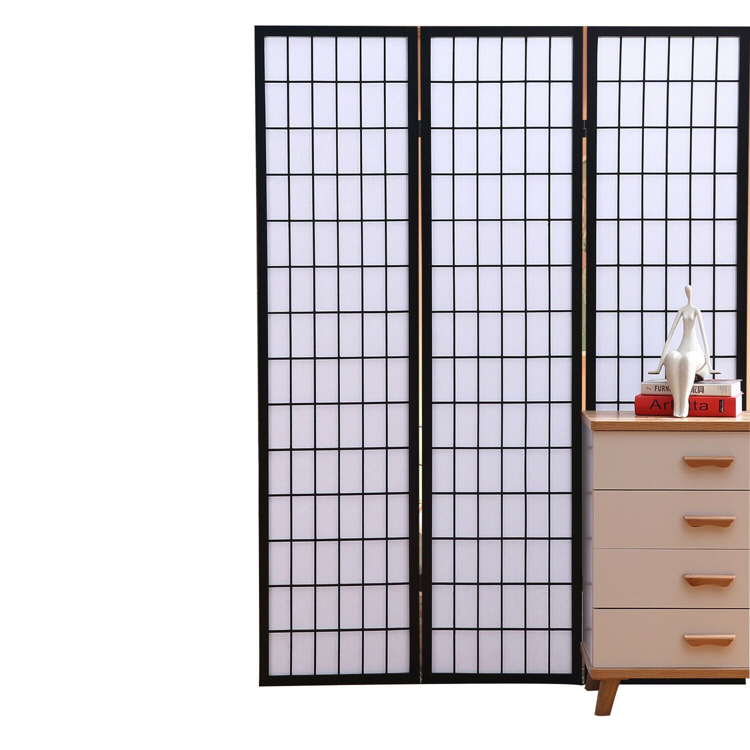 Levede 8 Panel Free Standing Foldable Room Divider Privacy Screen in a stylish setting, showcasing its elegant design and functionality.