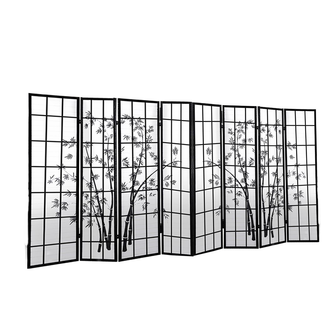 Levede 8 Panel Free Standing Foldable Room Divider Privacy Screen in a stylish setting, showcasing its elegant design and functionality.