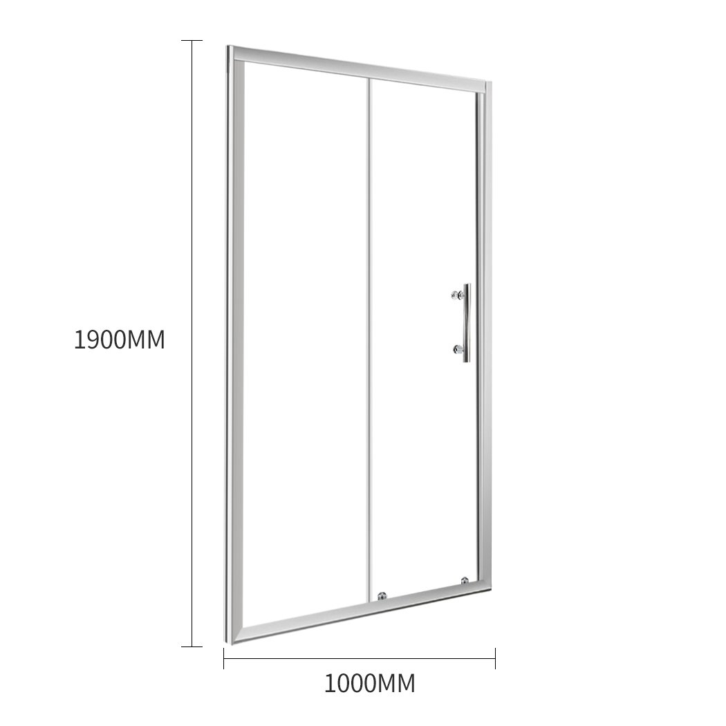 Levede Bath Shower Enclosure Screen with clear tempered glass and aluminium alloy frame, showcasing its sleek design and functionality.