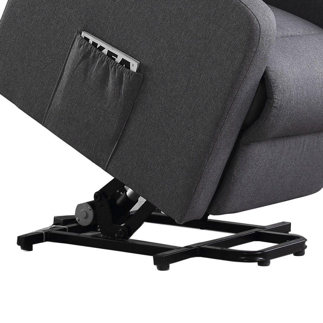 Levede Electric Massage Chair in grey with heating and lift assist features, designed for comfort and mobility support.