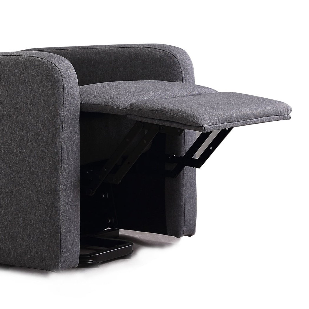 Levede Electric Massage Chair in grey with heating and lift assist features, designed for comfort and mobility support.