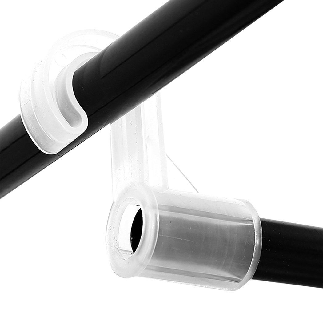 Levede Portable Clothes Closet Wardrobe in black, showcasing its stylish design and spacious compartments for clothing storage.