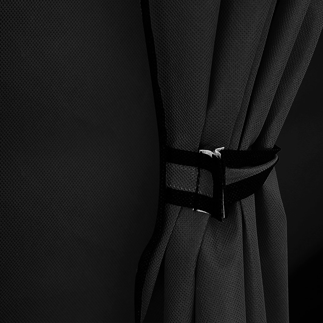 Levede Portable Clothes Closet Wardrobe in black, showcasing its stylish design and spacious compartments for clothing storage.