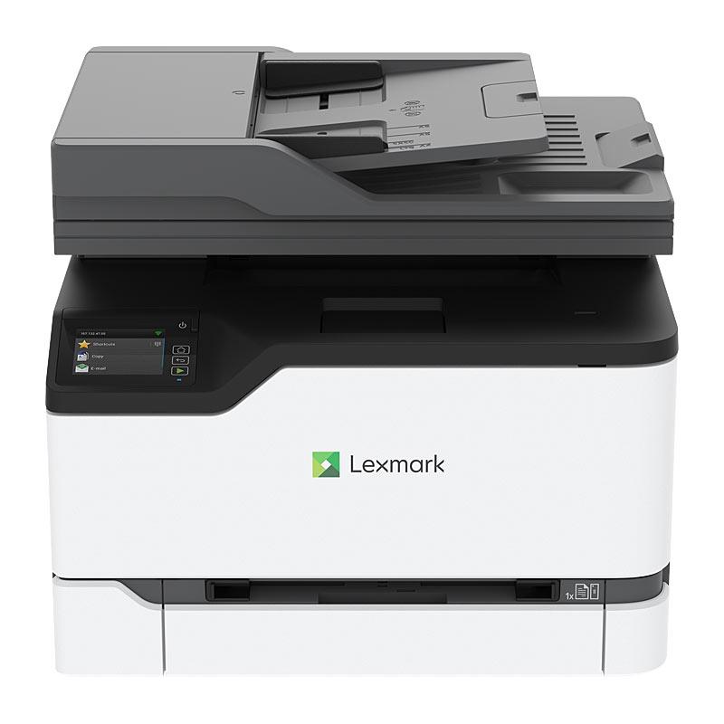 LEXMARK CX431ADW Laser printer showcasing its compact design and control panel.