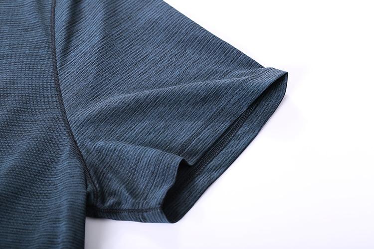 Lightweight Pima cotton workout shirt for men, showcasing its quick-dry fabric and comfortable fit, ideal for athletic activities.