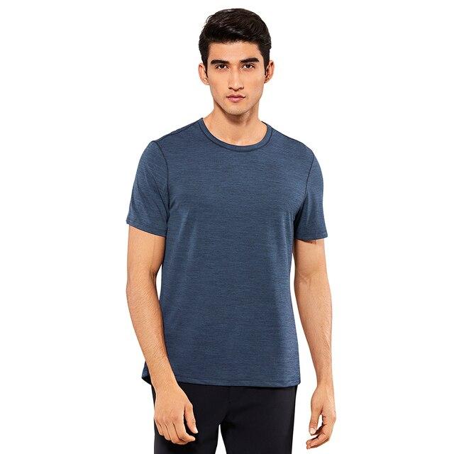 Lightweight Pima cotton workout shirt for men, showcasing its quick-dry fabric and comfortable fit, ideal for athletic activities.