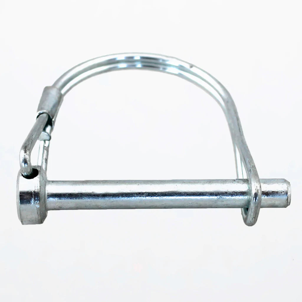Lock Pin Round 2 Wire Zinc Plated, showcasing its durable design and zinc finish, ideal for heavy-duty applications.