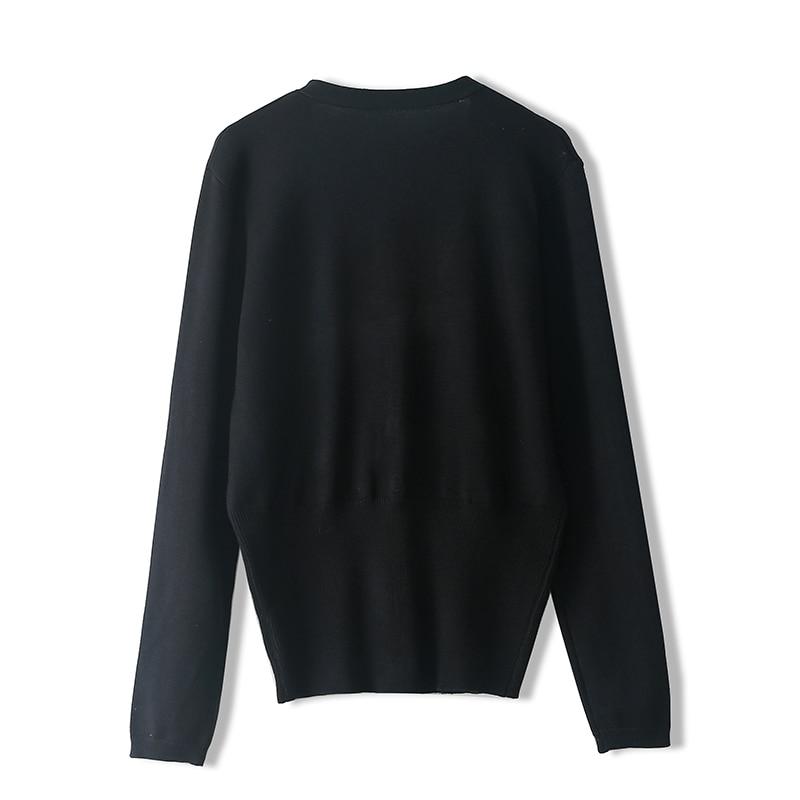 Luxury Brand Designer Autumn Sequin Embroidery Knitted Cardigan featuring a vintage V-neck and long sleeves, adorned with elegant sequins.