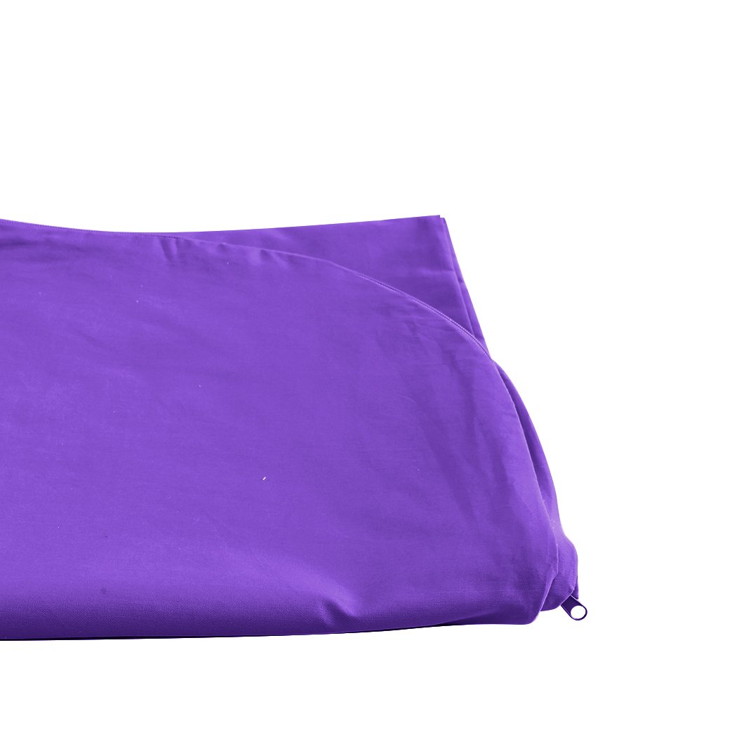 DreamZ U-Shape Maternity Pillow in plum color, designed for pregnancy support and nursing, showcasing its soft cotton material and unique shape.