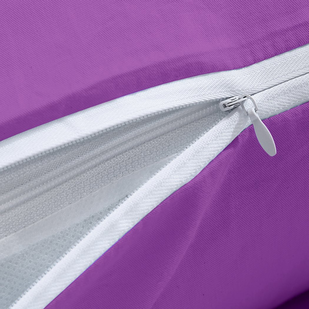 DreamZ U-Shape Maternity Pillow in plum color, designed for pregnancy support and nursing, featuring a soft cotton cover and adjustable filling.