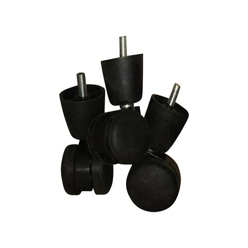 King Size Mattress Base Ensemble in Black with solid wooden slats and removable fabric cover, showcasing a modern design with castors.