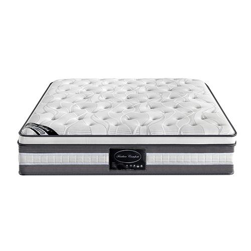 King Size Euro Top Pocket Spring Mattress with luxurious knitted fabric and plush foam layers, showcasing its elegant design and comfort features.