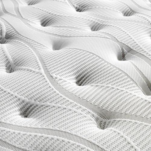 King Size Euro Top Pocket Spring Mattress with luxurious knitted fabric and plush foam layers, showcasing its elegant design and comfort features.