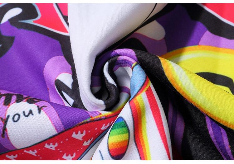 Men's oversized hoodie featuring graffiti print in purple and white, designed for high street fashion.