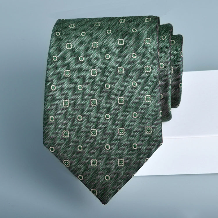 Men's formal casual business floral tie made of polyester silk, featuring intricate jacquard patterns in various colors.