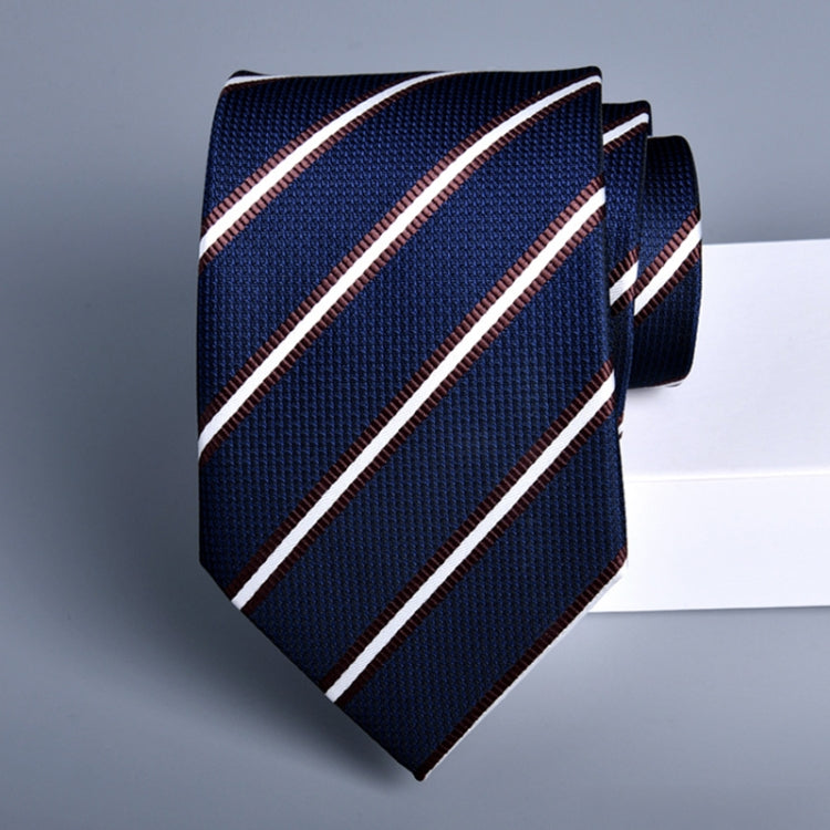 Men's formal casual business floral tie made of polyester silk, featuring jacquard design, suitable for various occasions.