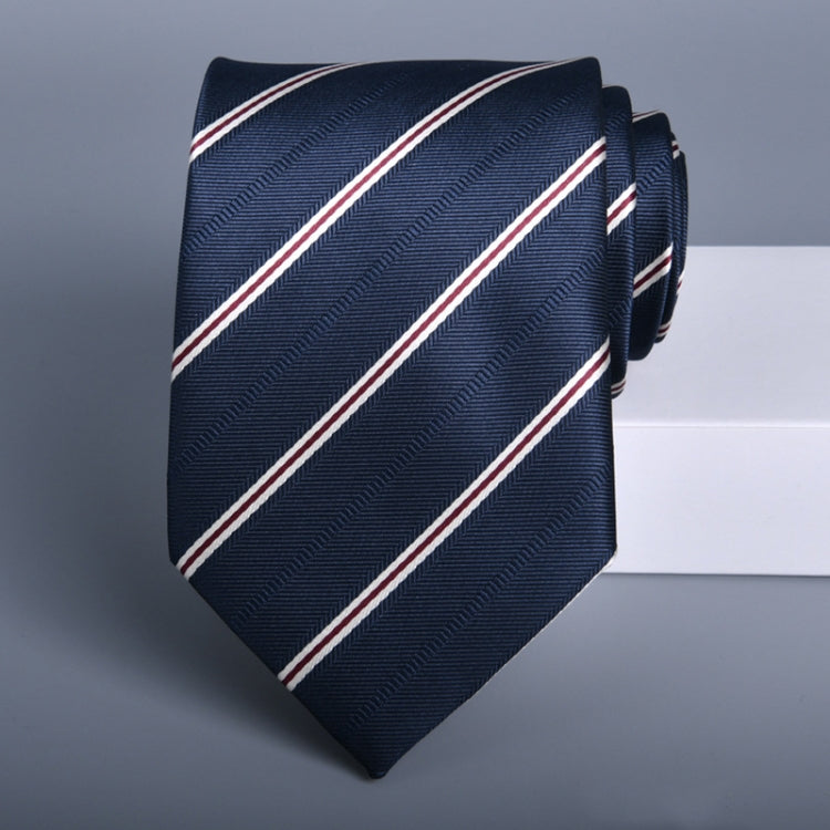Men's formal floral tie made of polyester silk, featuring intricate jacquard patterns, ideal for business and casual occasions.