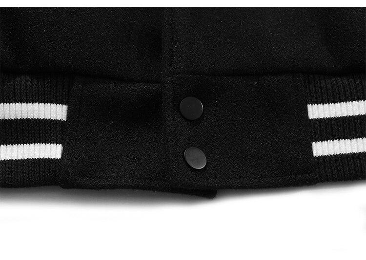 Men's bomber jacket featuring hamburger patch and letter embroidery, designed for autumn wear with a loose fit and hip hop style.