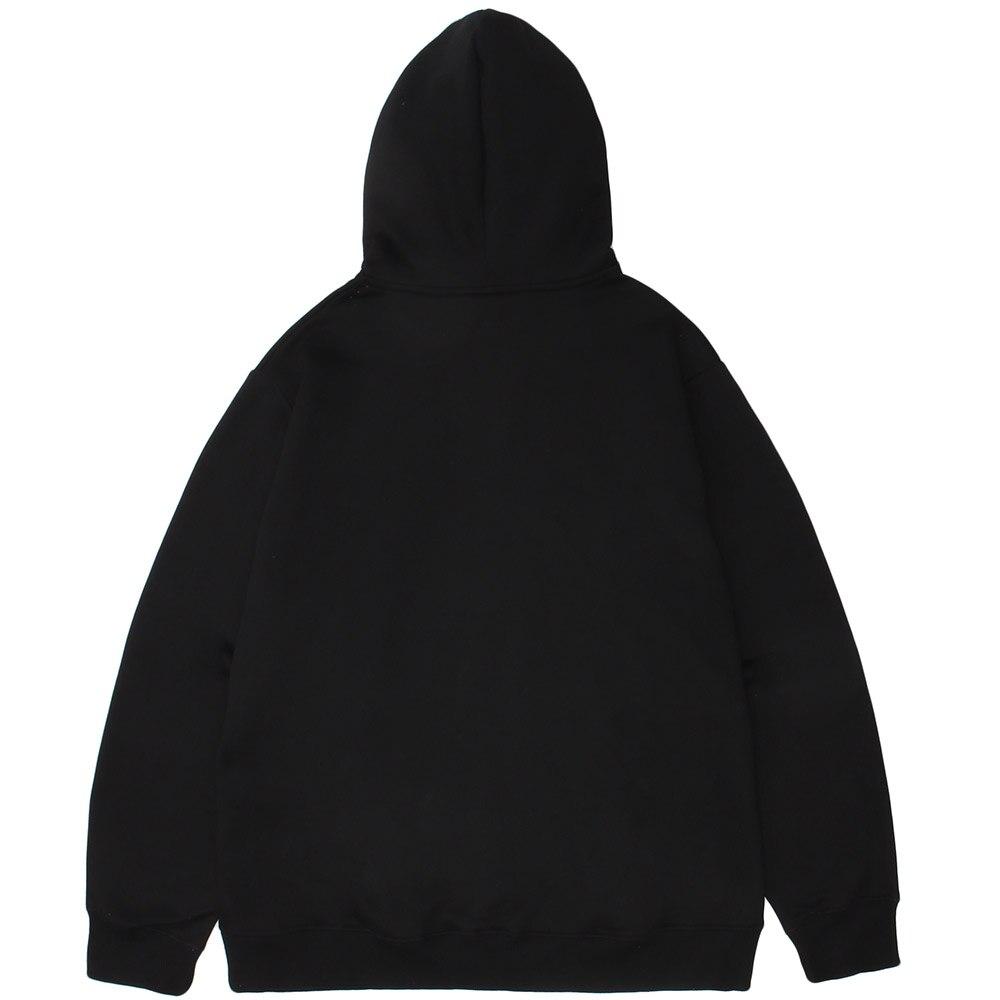 Men's purple hair girl anime print pullover, featuring a cozy plus velvet material and hooded design, perfect for autumn and winter wear.