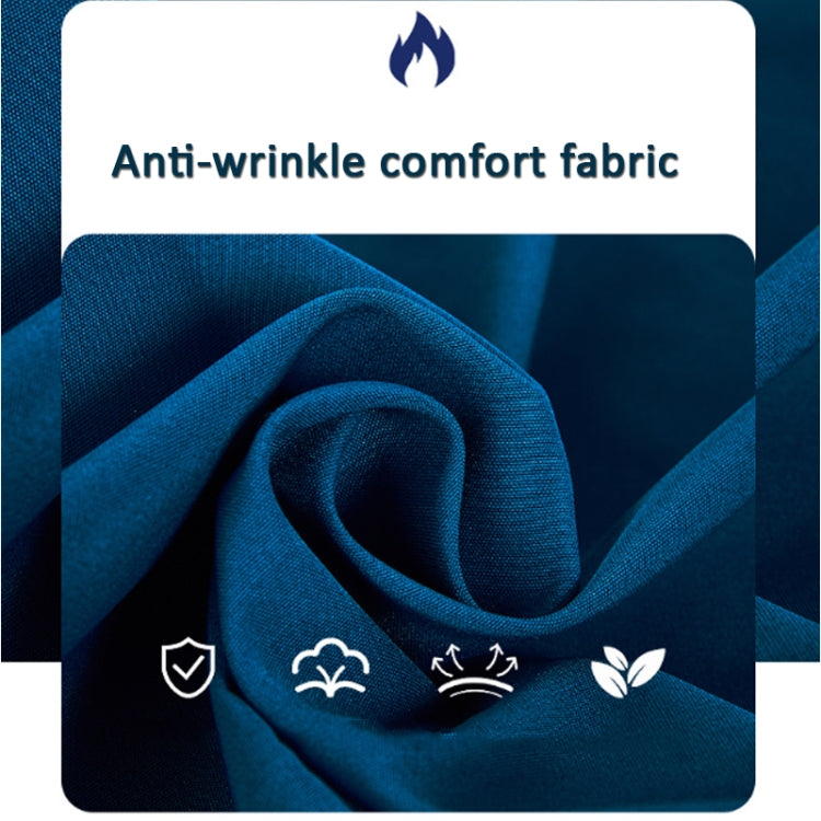 Men's long-sleeved scrub top and pants set in dark green, made from cotton and polyester, designed for dental and pet care professionals.