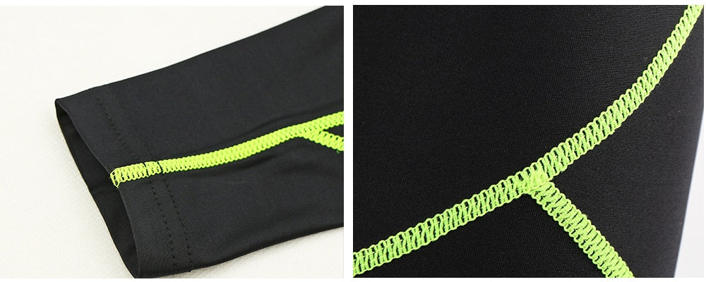 Men's winter thermal fleece running tights in black, designed for warmth and comfort during outdoor workouts.