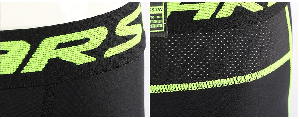 Men's winter thermal fleece running tights in black, designed for warmth and comfort during outdoor workouts.