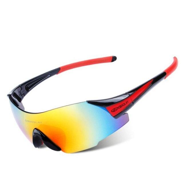 Men and women cycling sunglasses with UV protection, lightweight design, and anti-glare lenses, suitable for outdoor sports.
