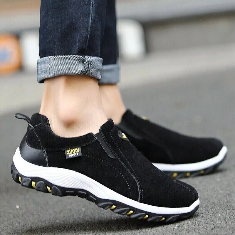 Men's Loafer Slip On Athletic Shoes in various colors, showcasing their stylish design and slip-on convenience.