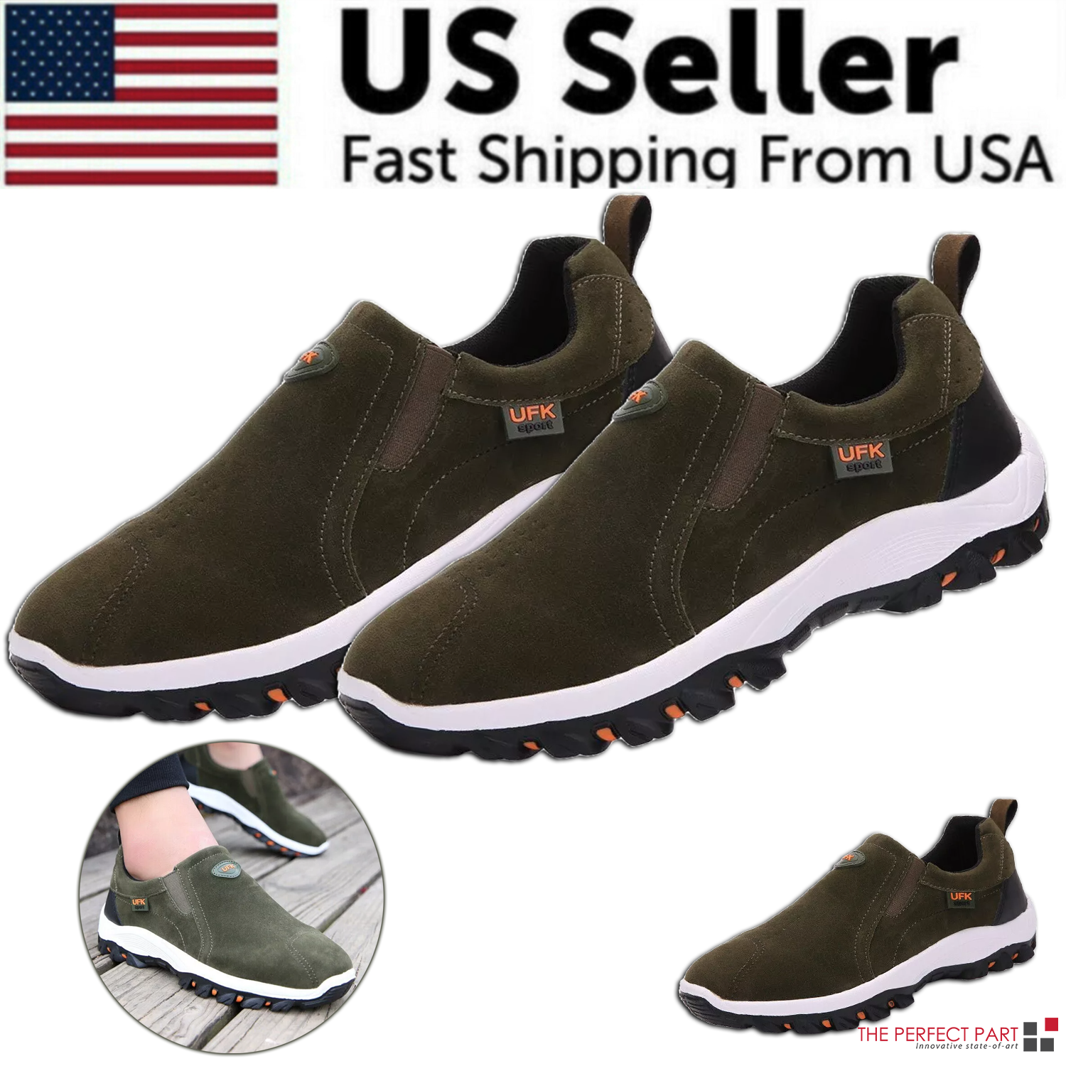 Men's Loafer Slip On Athletic Shoes in various colors, showcasing their stylish design and slip-on convenience.