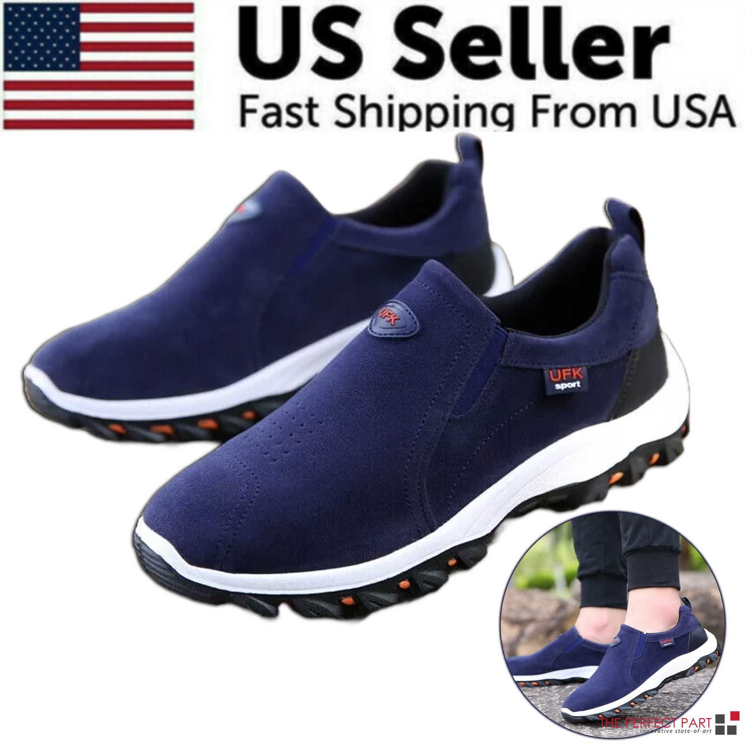 Men's Loafer Slip On Athletic Shoes in various colors, showcasing their stylish design and slip-on convenience.