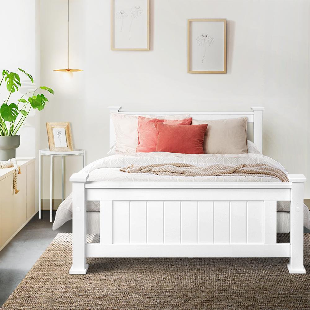 Leo Metal Bed Frame in black, showcasing its elegant country-style design and sturdy construction.