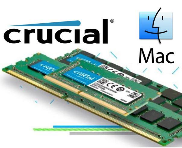 MICRON (CRUCIAL) 16GB DDR4 SODIMM 2400MHz RAM module for Mac, featuring a sleek design and 260-pin configuration.