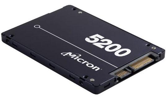 Micron Crucial 5200 ECO 3.84TB 2.5' SATA3 SSD showcasing its sleek design and advanced technology.