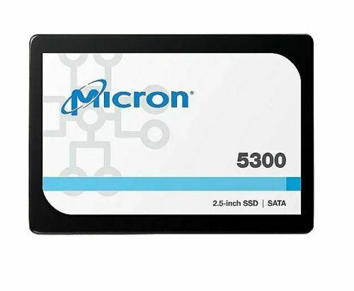 Micron 5300 PRO 480GB SATA 2.5' Non-SED Enterprise SSD showcasing its sleek design and compact size.