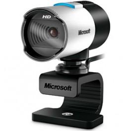 MICROSOFT LifeCam Studio WebCam showcasing its sleek design and 1080p HD lens, ideal for video conferencing.