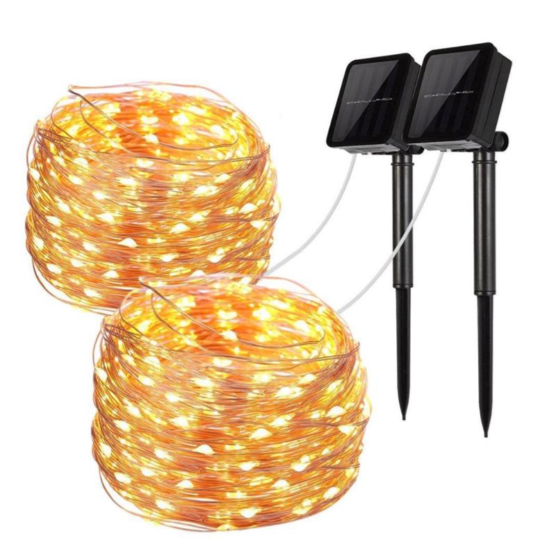 Mini Fiery 100 Lights shining like firebugs, showcasing warm yellow, multi-color, and bright white options, perfect for festive decorations.