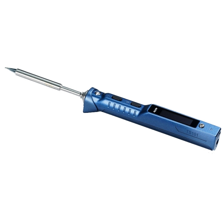 MINIWARE TS101 PD DC Soldering Iron, a portable 90W soldering pen with OLED display and Type-C interface, ideal for precision soldering tasks.