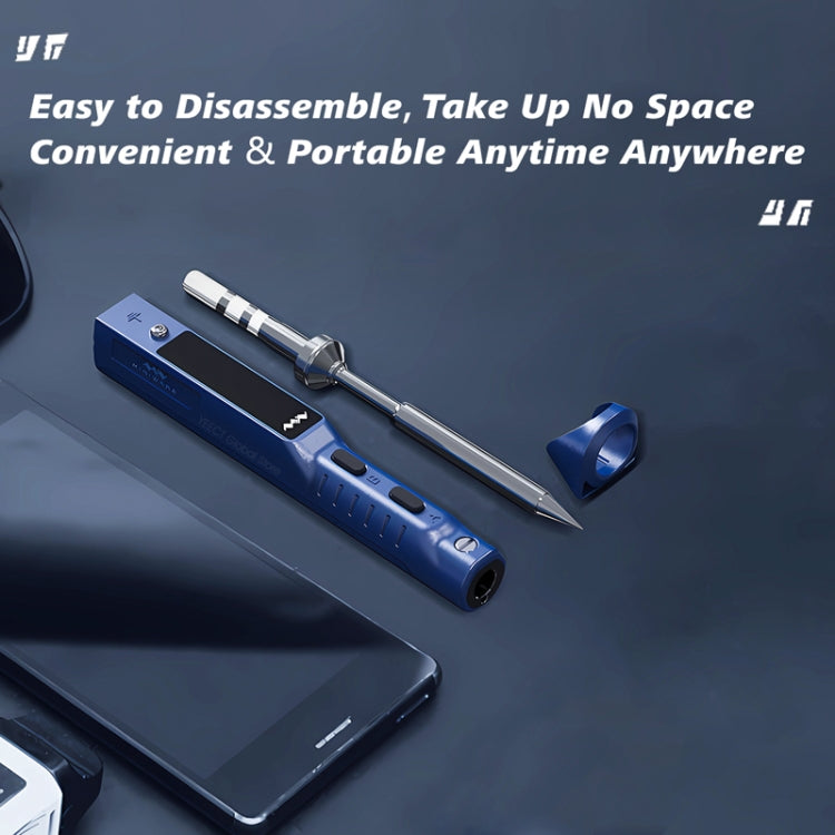 MINIWARE TS101 PD DC Soldering Iron, a portable 90W soldering pen with OLED display and Type-C interface, ideal for precision soldering tasks.