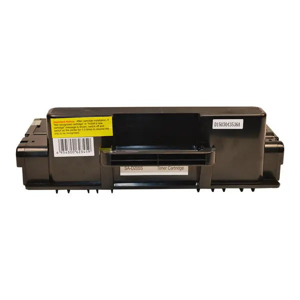 MLT-D205S Premium Generic Toner Cartridge with packaging, showcasing its design and features.