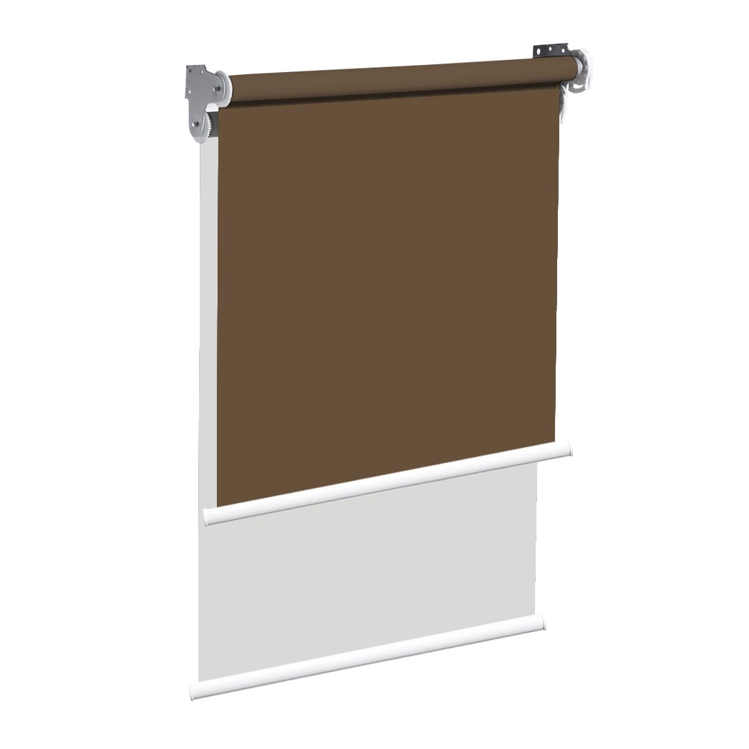 Modern Day/Night Double Roller Blind in elegant design, 210x210cm, showcasing dual-layer functionality for light control.