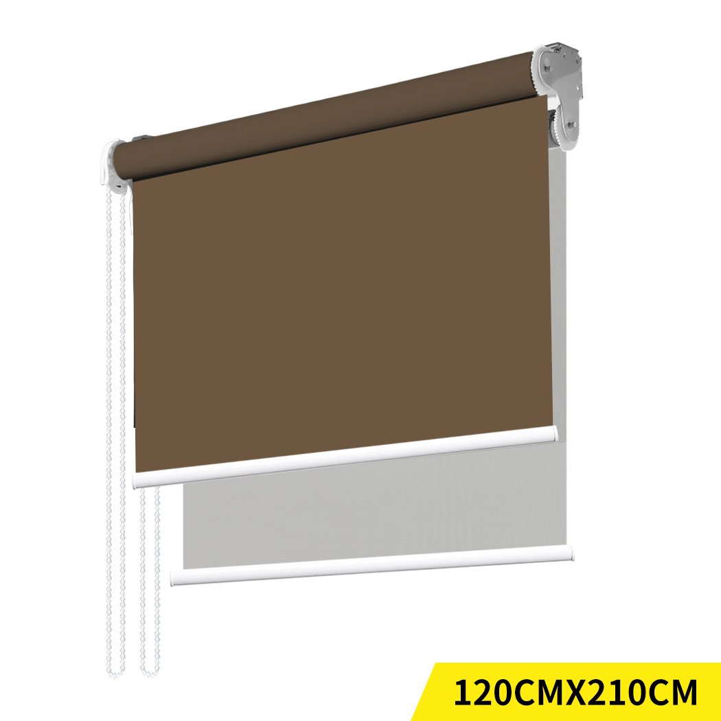 Modern Day/Night Double Roller Blinds in elegant design, showcasing dual layer functionality and high-quality polyester material.