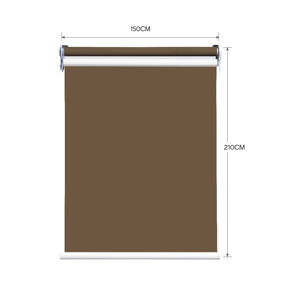 Modern Day/Night Double Roller Blinds in a stylish interior setting, showcasing dual layer design and elegant finish.