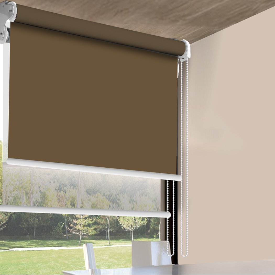 Modern Day/Night Double Roller Blinds in a stylish interior setting, showcasing dual layer design and elegant finish.