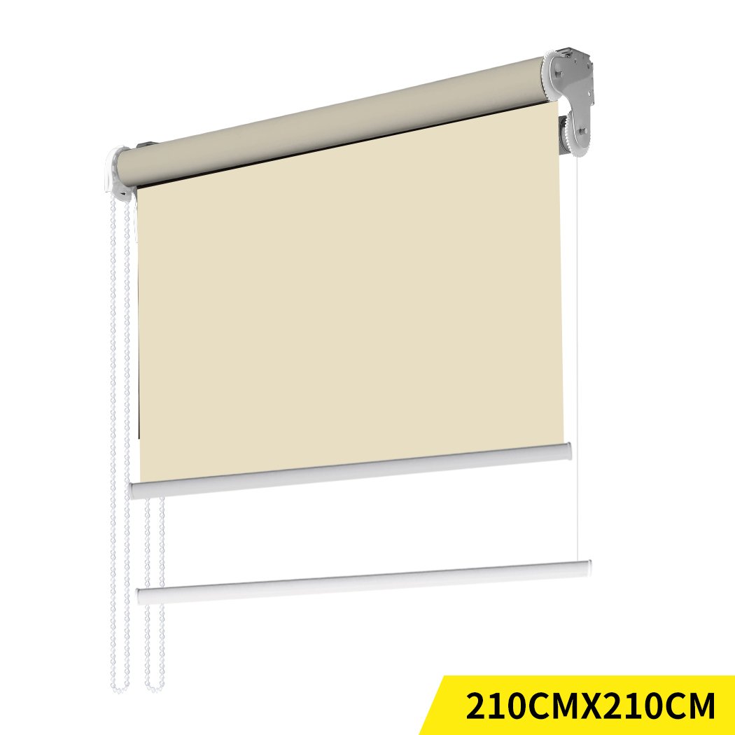 Modern Day/Night Double Roller Blinds in elegant design, showcasing dual-layer functionality and high-quality polyester material.