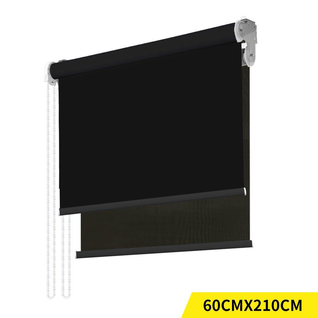 Modern Day/Night Double Roller Blinds in a stylish interior setting, showcasing dual-layer design and elegant finish.