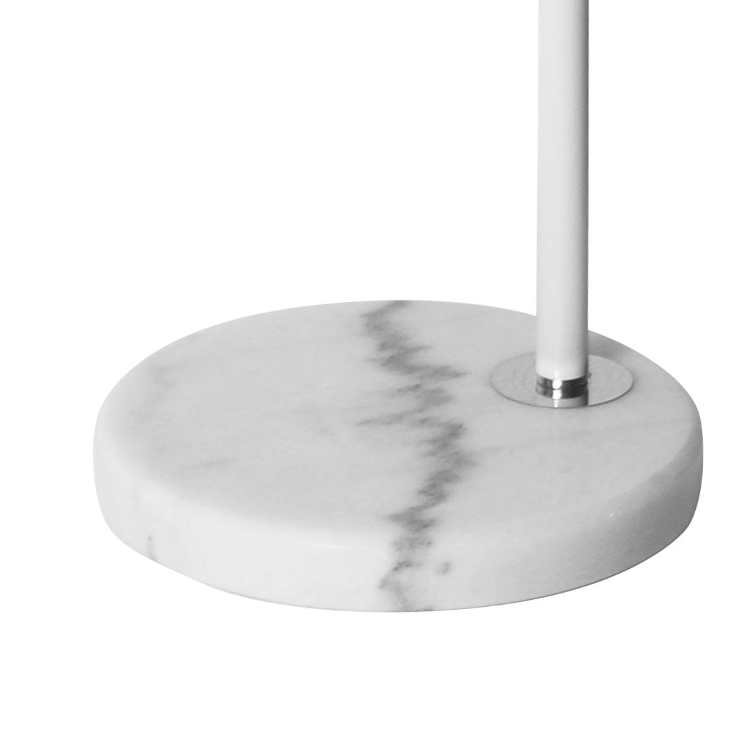 Modern LED Floor Lamp with height adjustment and solid marble base, elegantly designed for stylish home decor.