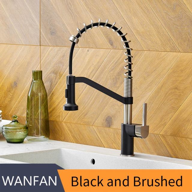 Modern polished chrome brass kitchen sink faucet with pull-out spray and single handle design, showcasing its sleek and contemporary style.